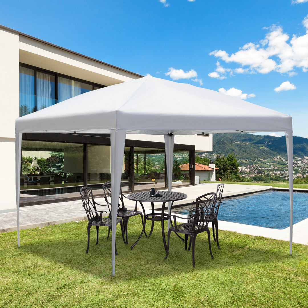 Garden Heavy Duty Pop Up Gazebo Marquee Canopy 3 x 3 meter - White