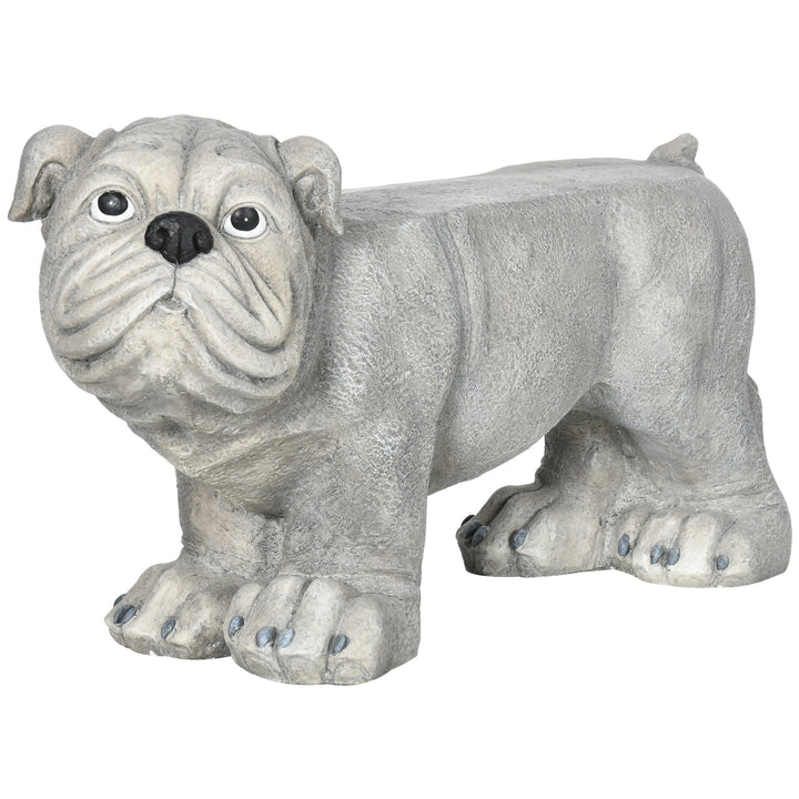 Realistic Pekingese Sculpture, Garden Statue / Garden Stool, Outdoor Dog Ornament Home Decoration
