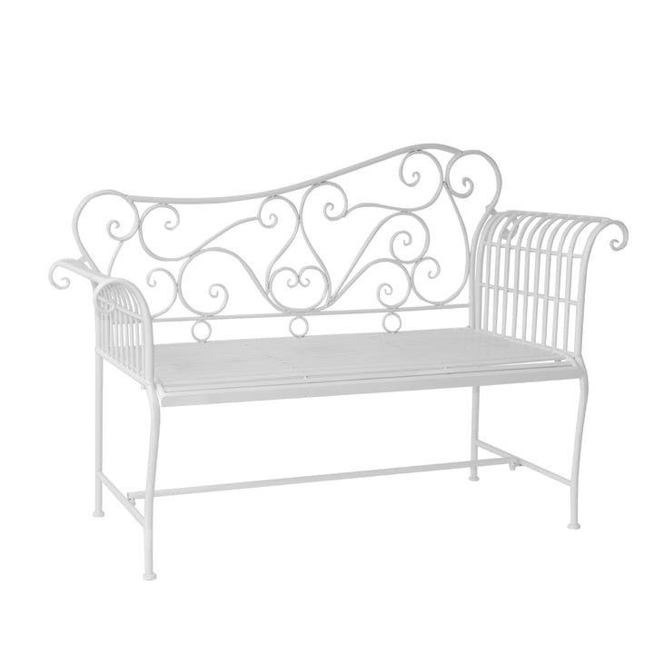 Metal Bench-White