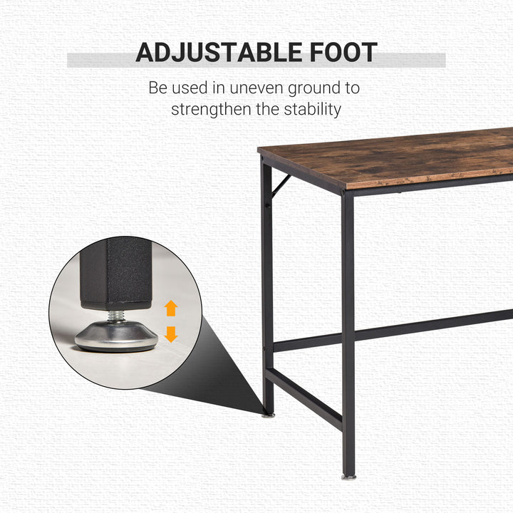 Computer Desk, Home Office Desk for Study, Writing with 2 Storage Shelves on Left or Right, Steel Frame, 120x60x76cm