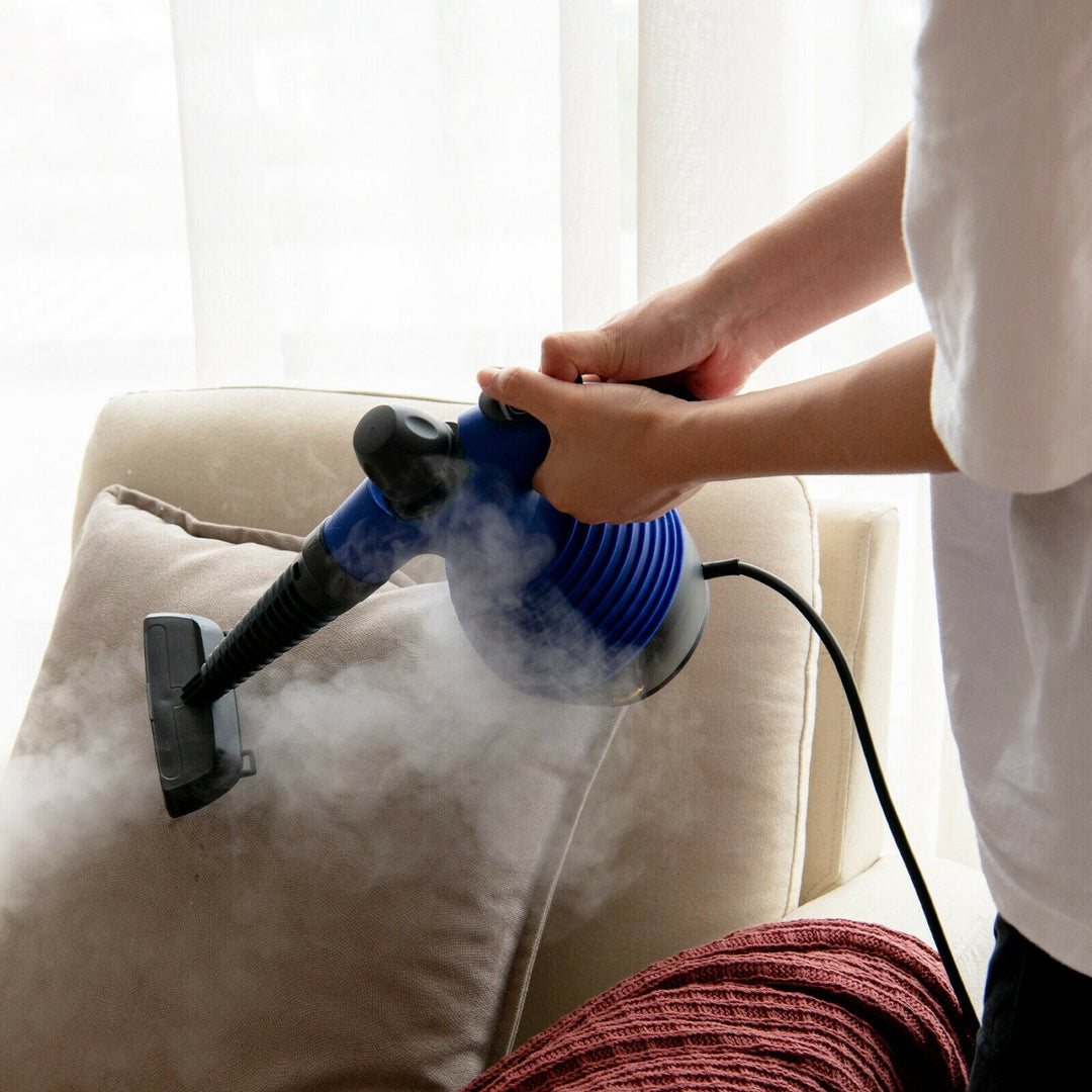 Handheld Steam Cleaner with 9 Piece Accessories-Blue