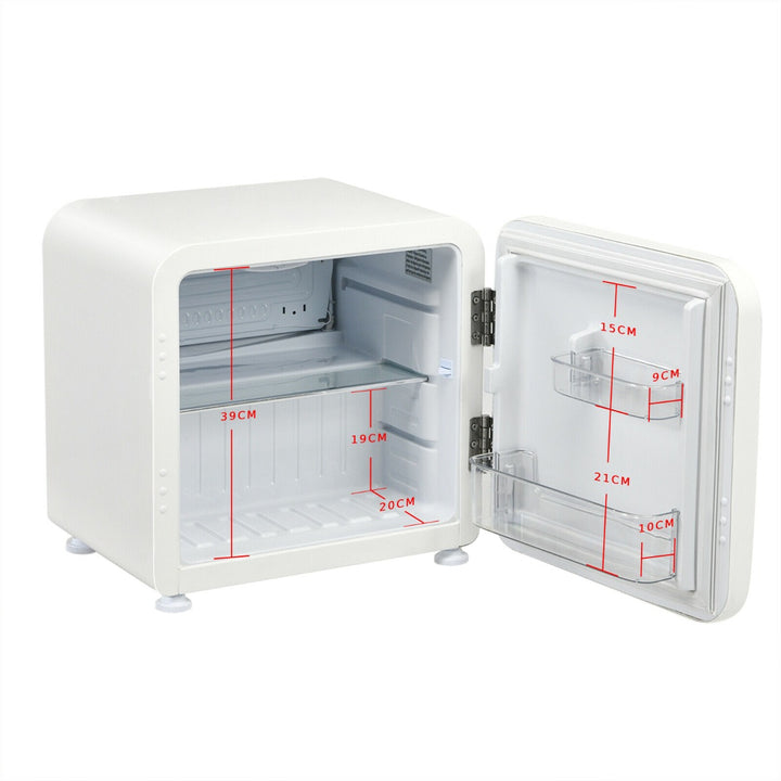 Compact Refrigerator with Reversible Door-White