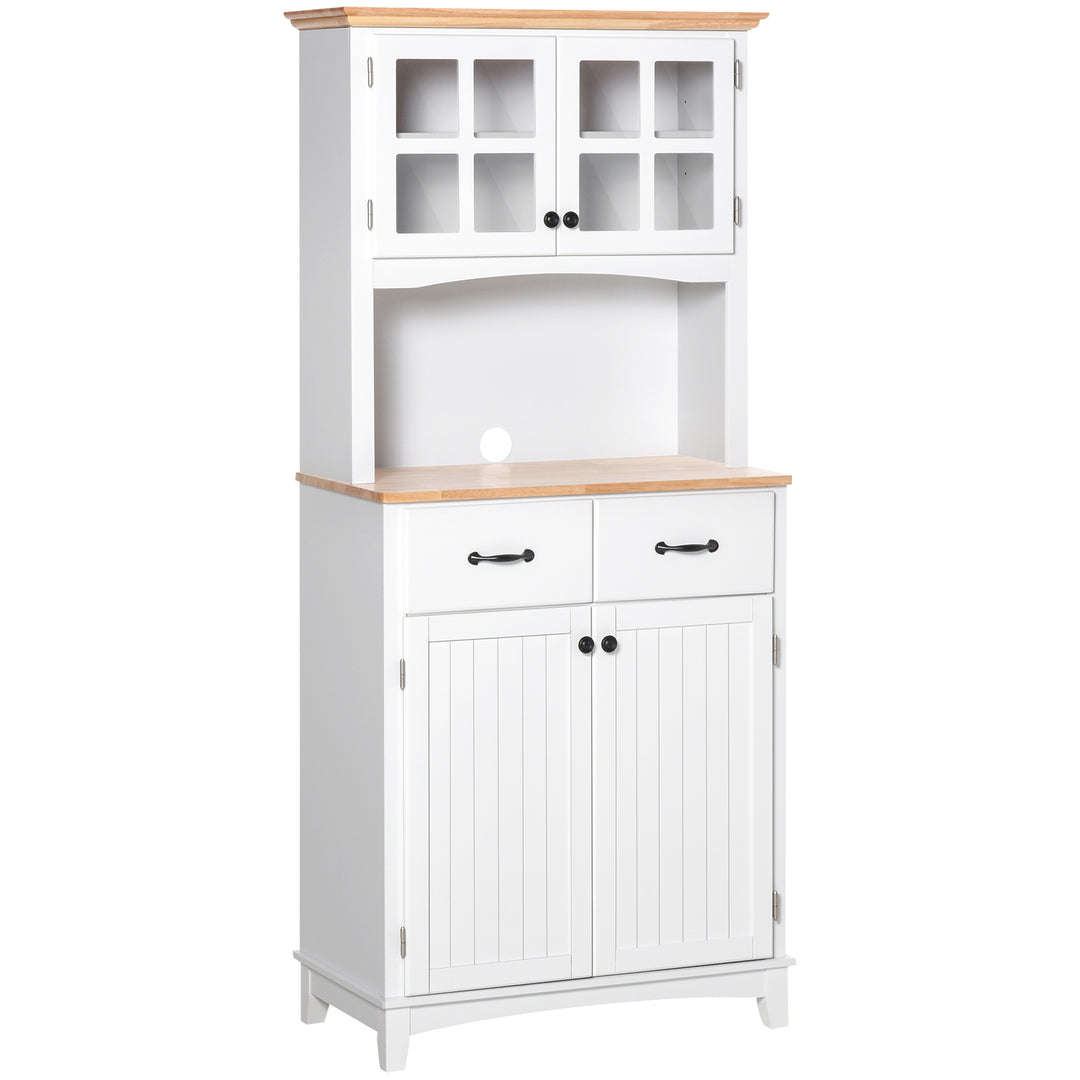 Freestanding Kitchen Cupboard, Kitchen Storage Cabinet - White