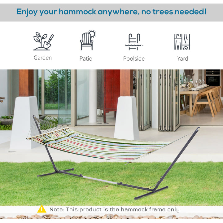 3.1Ð3.8m Adjustable Universal Hammock Stand Metal Frame Garden Camping Picnic Outdoor Patio Replacement Ð Stand Only