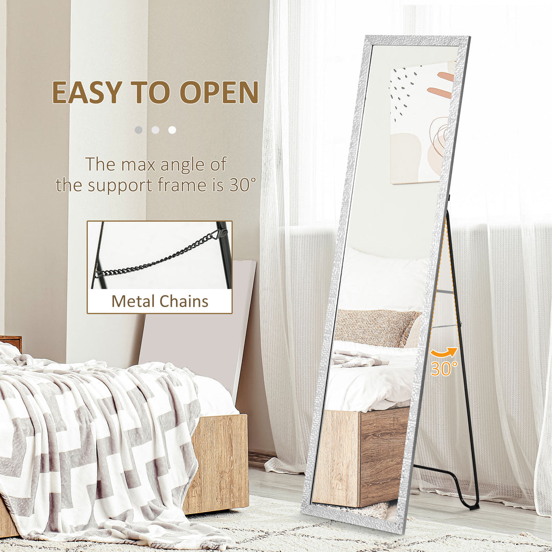 Full Length Mirror Free Standing Mirror Dressing Mirror with PS Frame for Bedroom, Living Room