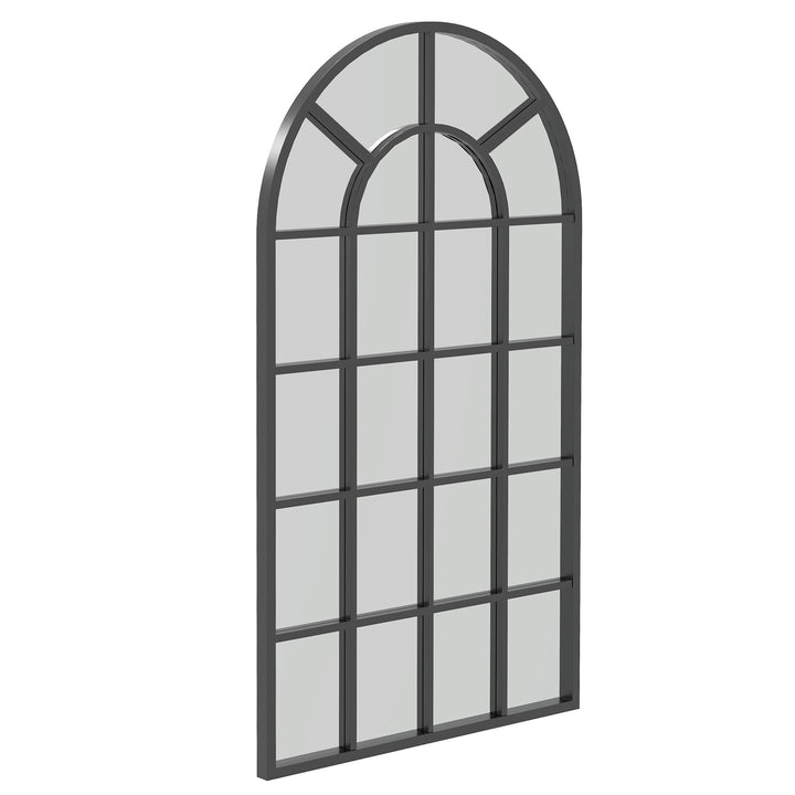 Arched Decorative Wall Mirror- Black