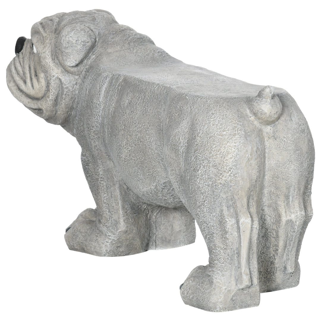 Realistic Pekingese Sculpture, Garden Statue / Garden Stool, Outdoor Dog Ornament Home Decoration