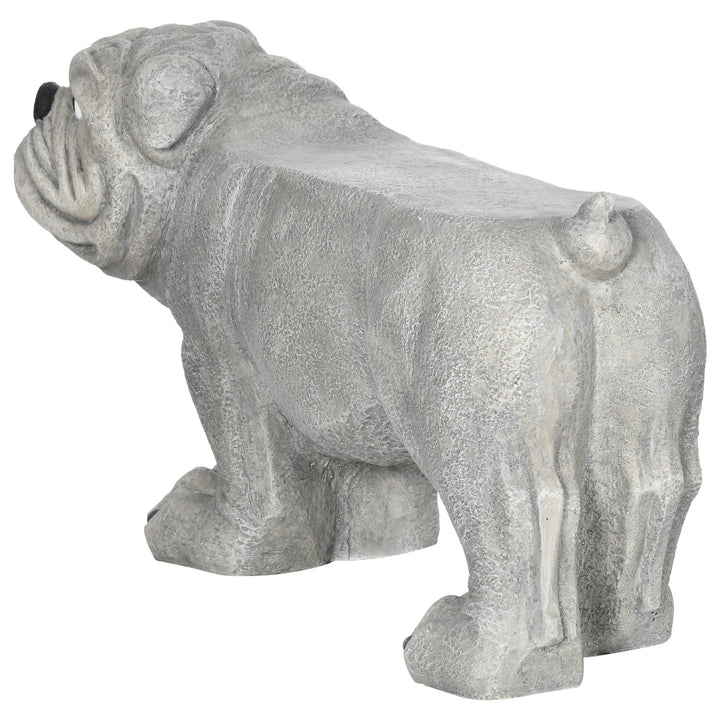 Realistic Pekingese Sculpture, Garden Statue / Garden Stool, Outdoor Dog Ornament Home Decoration