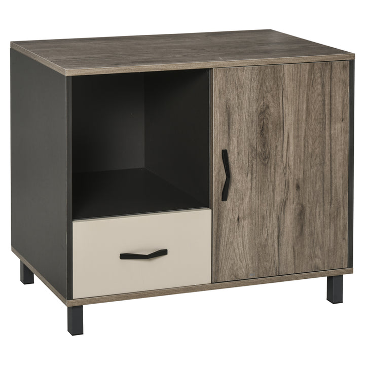 File Cabinet Storage Sideboard Floor Standing Cupboard w/ Drawer Shelves Office Furniture