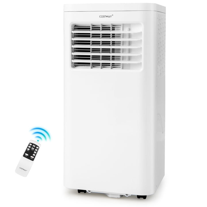 Air Conditioner with Built-in Dehumidifier and Smart Sleep Mode-White