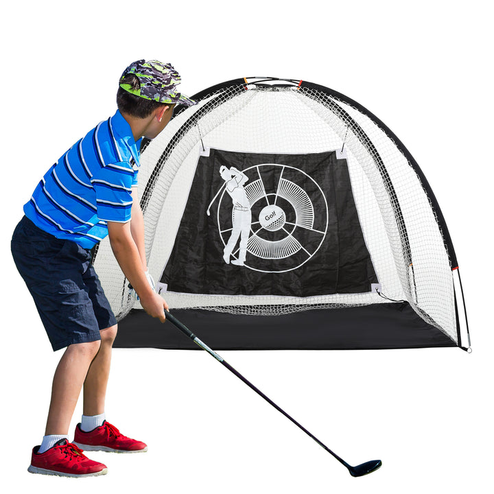 Golf Practice Net with Target Hitting Cloth for Backyard Driving Range Chipping Net with Carry Bag for Indoor &amp; Outdoor Sports Training