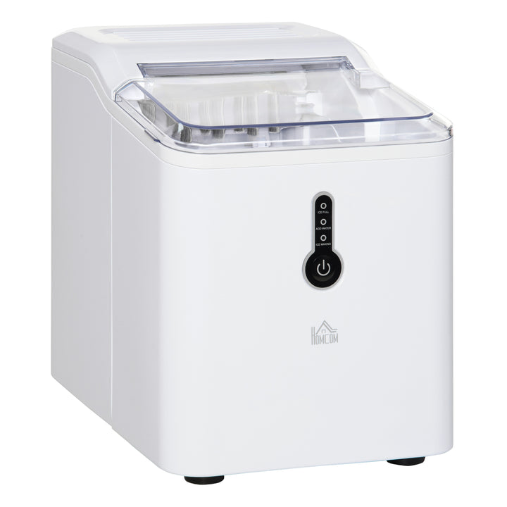 Ice Maker Machine with basket, Home Drink Equipment- White