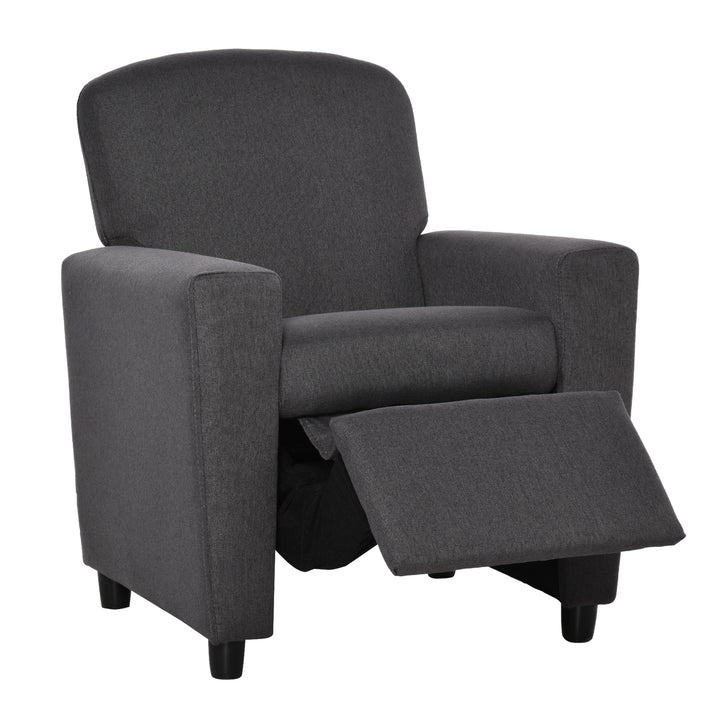 Kids Sofa Armchair with Footrest for Playroom-Grey