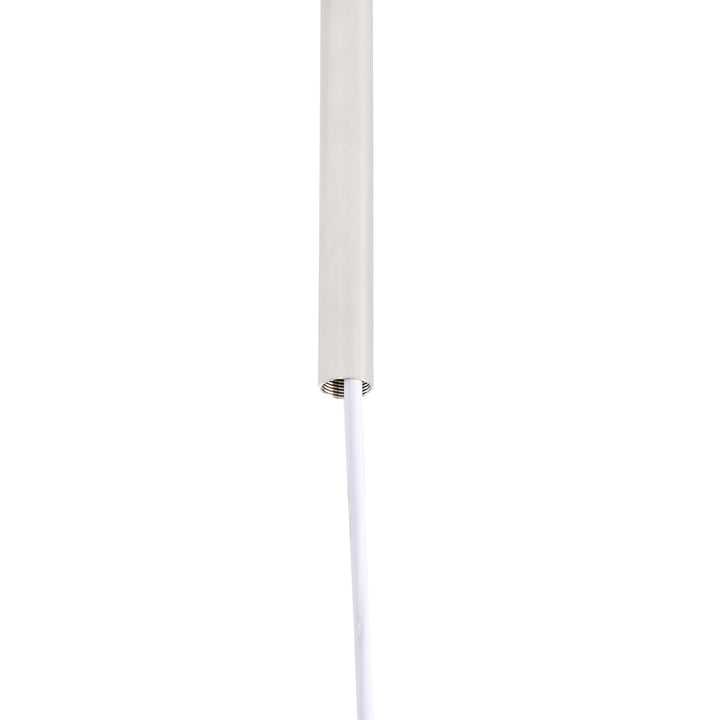 Modern LED Pendant Light Chandelier with Three Lighting Modes Metal Round Base for Living Room, Bedroom, Office, Entrance, Grey, 59 x 59 x 44cm