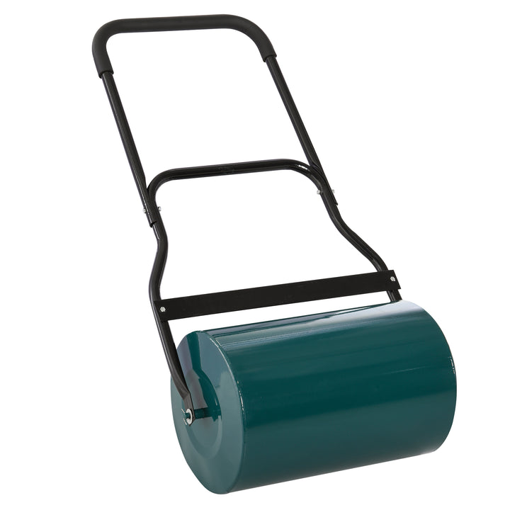 40L Lawn Roller Drum Scraper Bar Collapsible - Green