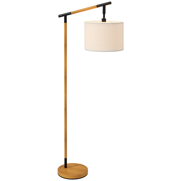 Modern Floor Lamp with 350¡ Rotating Lampshade, for Living Room and Bedroom, LED Bulb Included, Brown