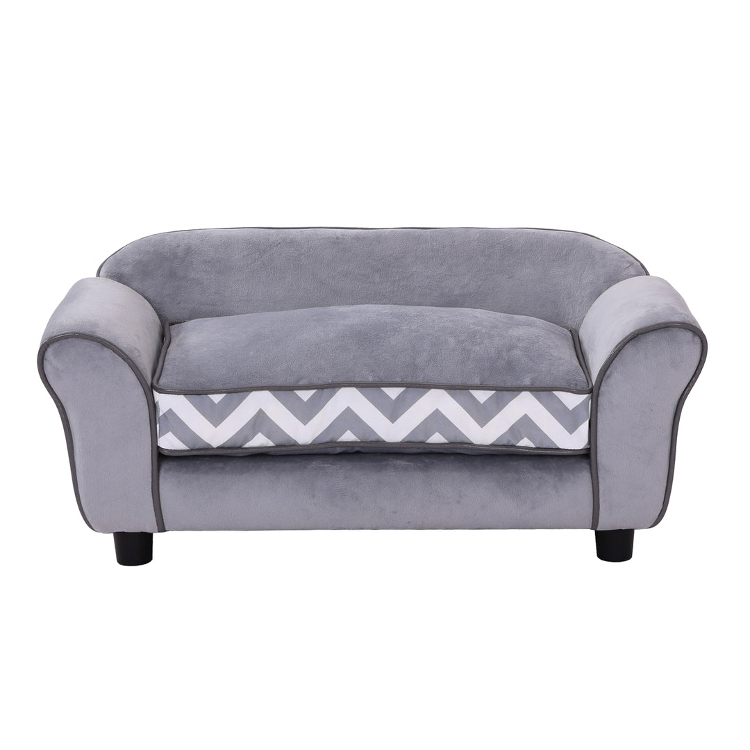 73.5Lx41Wx33H cm Pet Sofa-Grey/Black