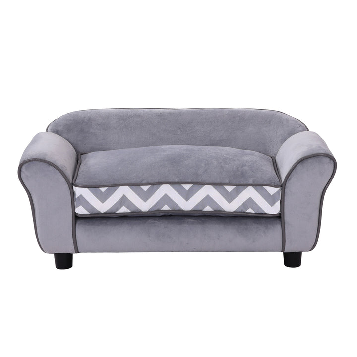 73.5Lx41Wx33H cm Pet Sofa-Grey/Black