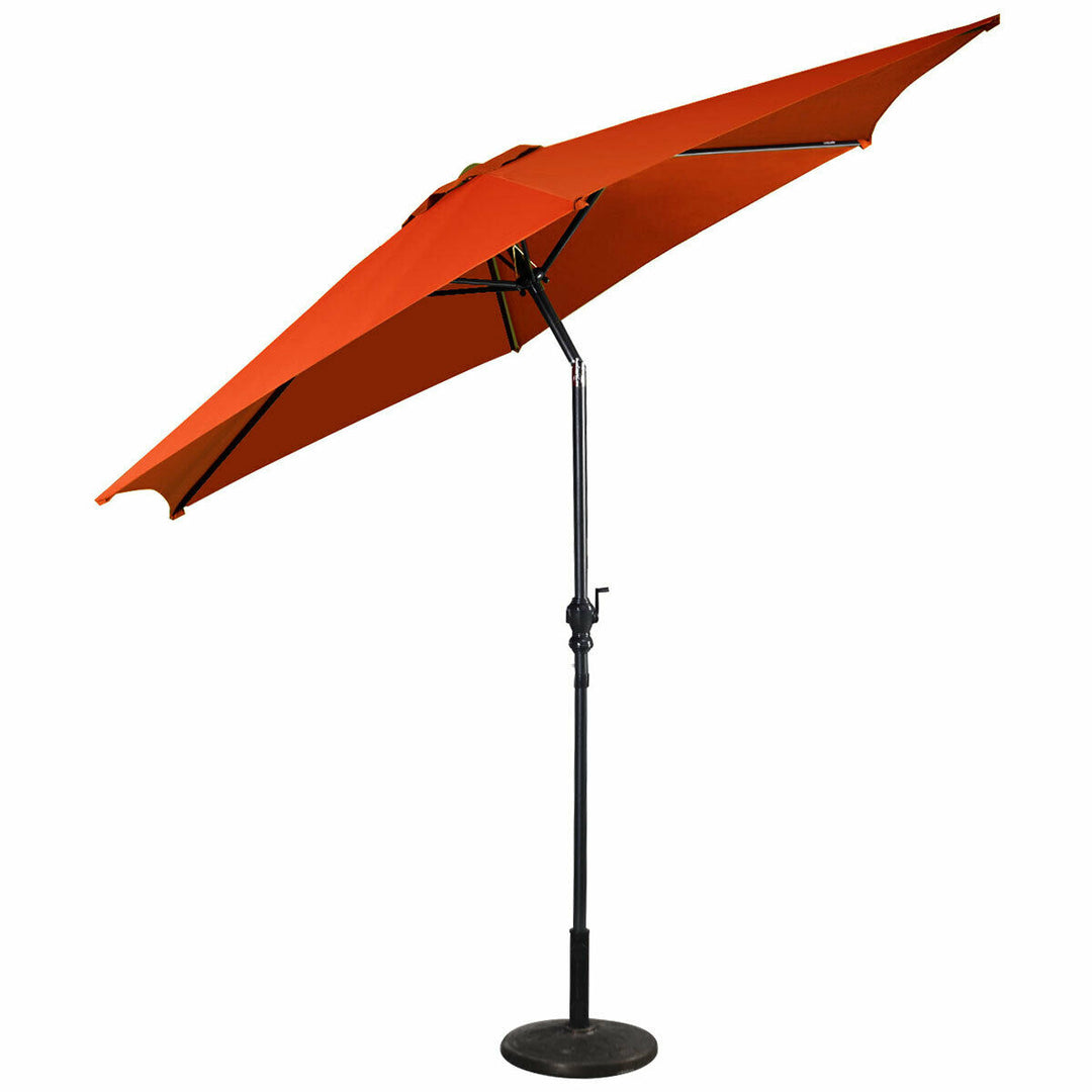 3m Garden Parasol with Crank-Orange