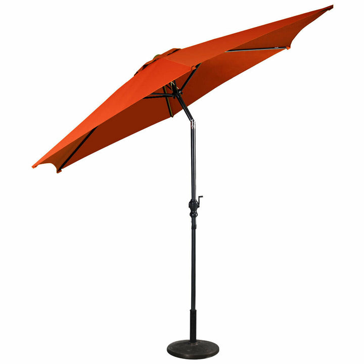 3m Garden Parasol with Crank-Orange