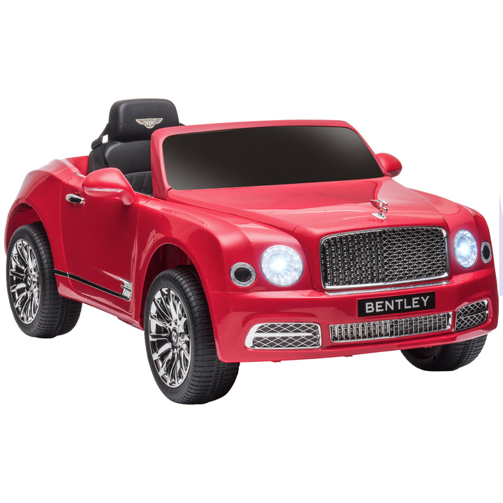 Kids Electric Ride On Car with Parent Remote, 12V Battery Powered Toy Car with Music Horn Lights MP3 Suspension Wheels for 37-72 Months, Red