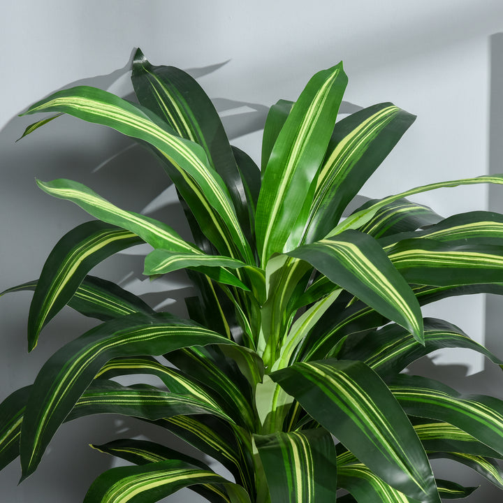 Artificial Dracaena Tree Decorative Plant, Fake Tropical Tree- Green