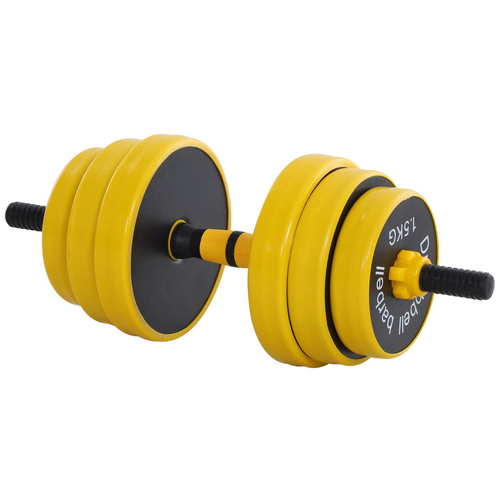 25KGS Dumbbell & Barbell  Adjustable Set Plate Bar Clamp Rod Home Gym Sports Area Exercise Ergonomic