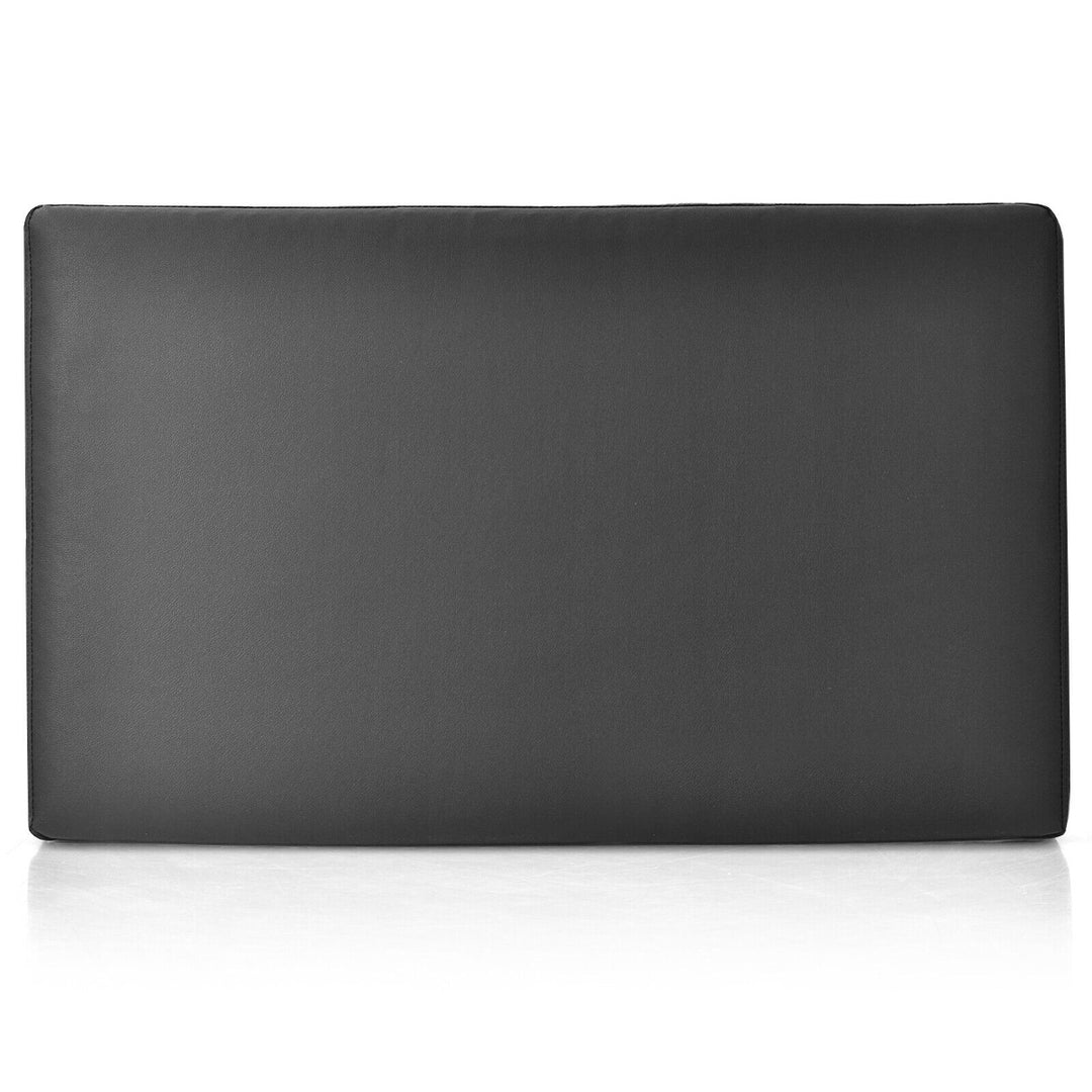 Modern Wall-mounted Upholstered Sponge Padded Headboard-Black