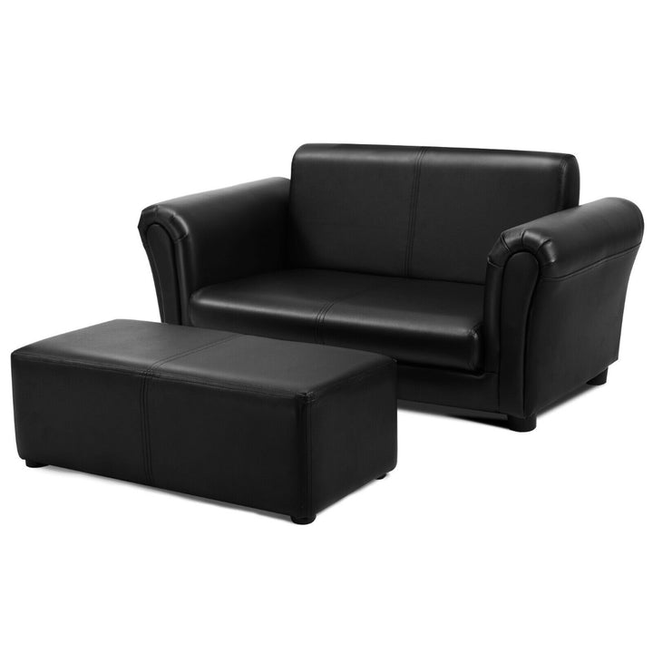 2 Seat Kids Sofa Set with Ottoman