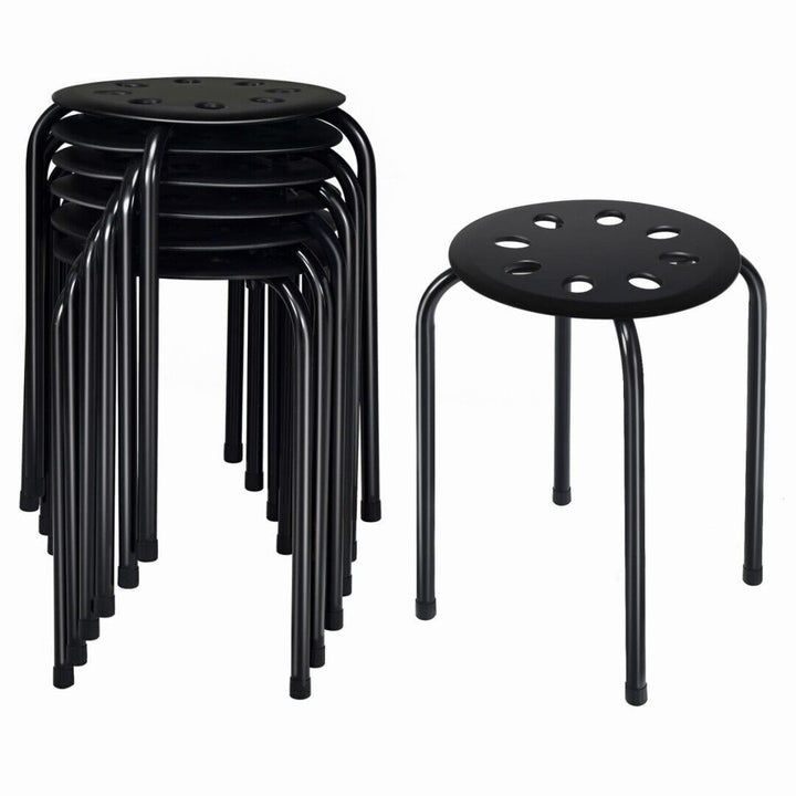 Stackable Breakfast Dining Chairs- Black