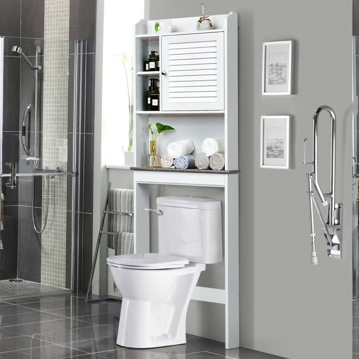 Over-The-Toilet Storage Cabinet with Adjustable Shelves