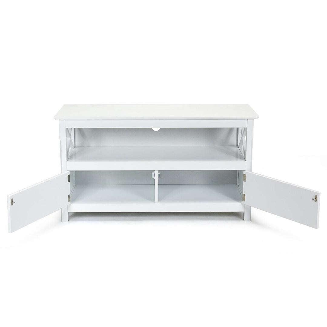 Wooden TV Stand for TVs up to 50 Inches-White