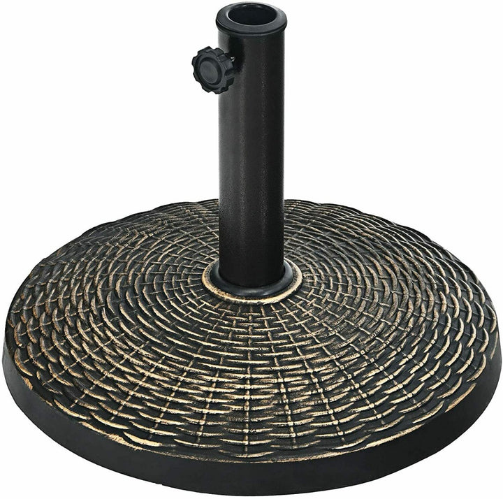 38mm/ 48mm Outdoor Resin Parasol Base with Adjustable Knob