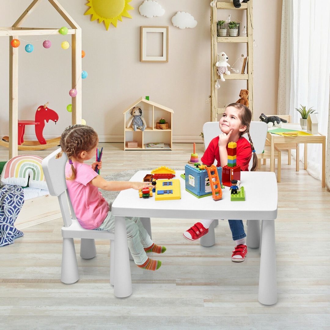 Children's Multi Activity Table and Chair Set-White