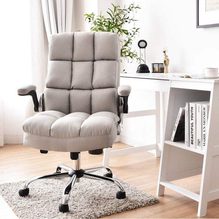 Executive Chair with High Back for Office- Beige