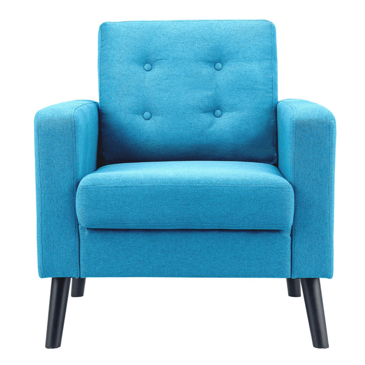 Modern Upholstered Accent Sofa Chair for Living Room-Blue