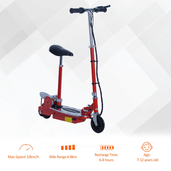 Teens Foldable Kids Powered Scooters Toy (Red)