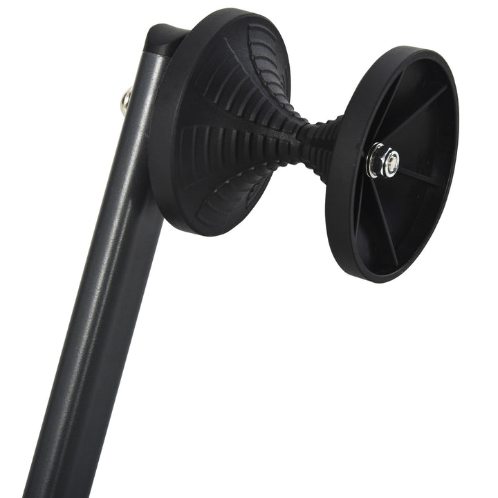Foldable Bike Storage Stand Parking Rack Fit Max. 5.5cm Wide Wheel Metal Nylon Black