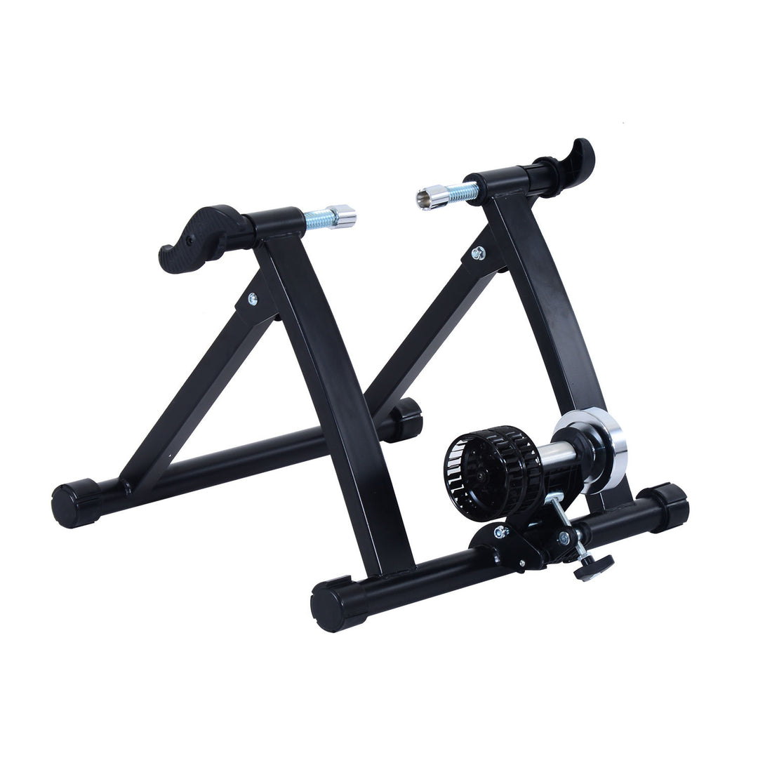 Foldable Indoor Bicycle Bike Turbo Trainer-Black