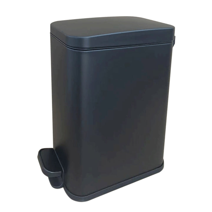 SONGMICS 5L Bathroom Bin with Lid Black