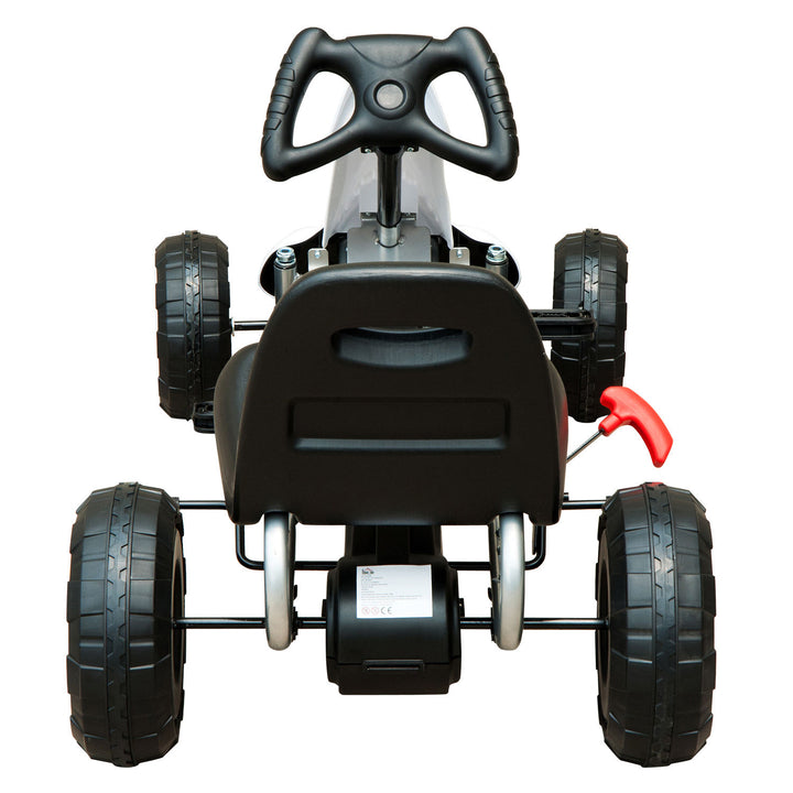 Pedal Go Kart Toy for Kids with Rubber Wheels Outdoor Race