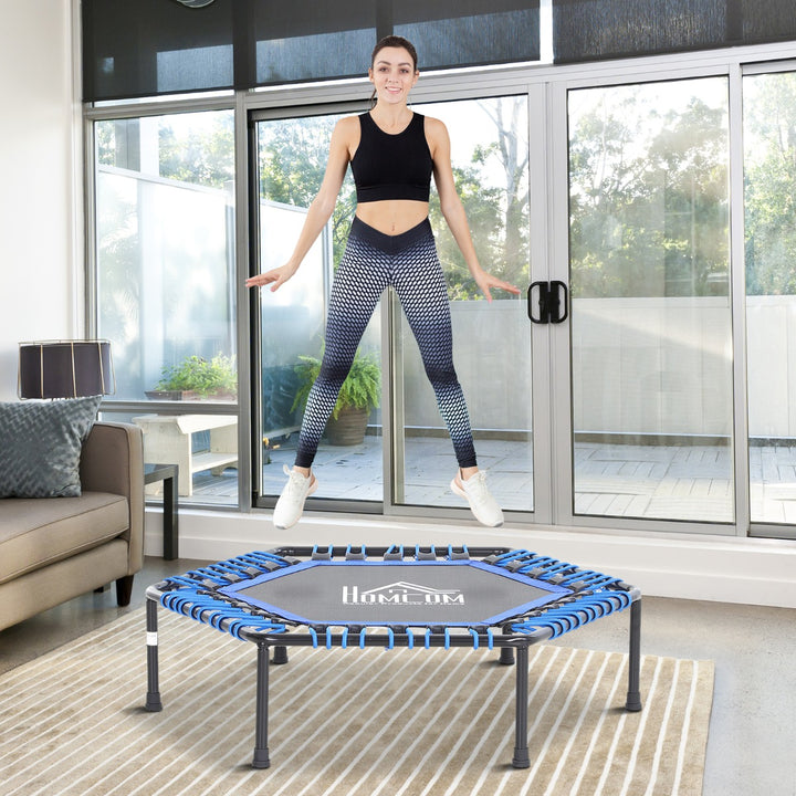 40" Mini Hexagon Steel Frame Trampoline Blue