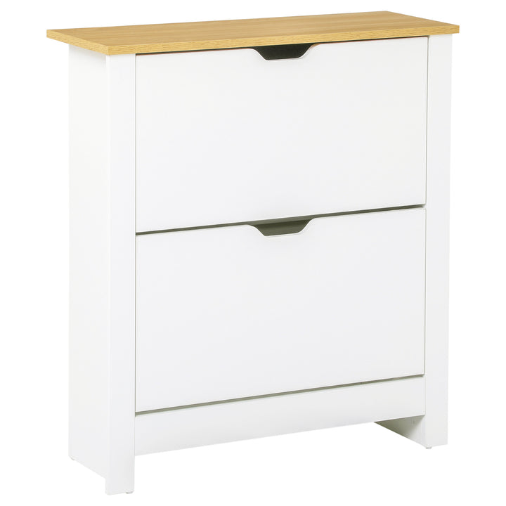 Shoe Storage Cabinet Modern Stylish Unit Furniture White