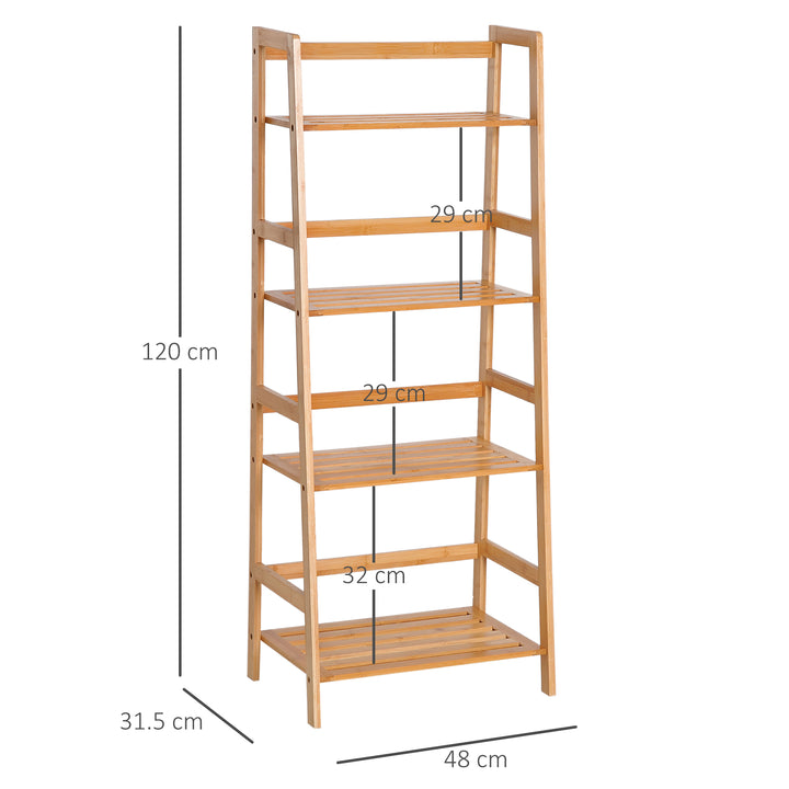 4 Tier Ladder Shelf Storage Unit