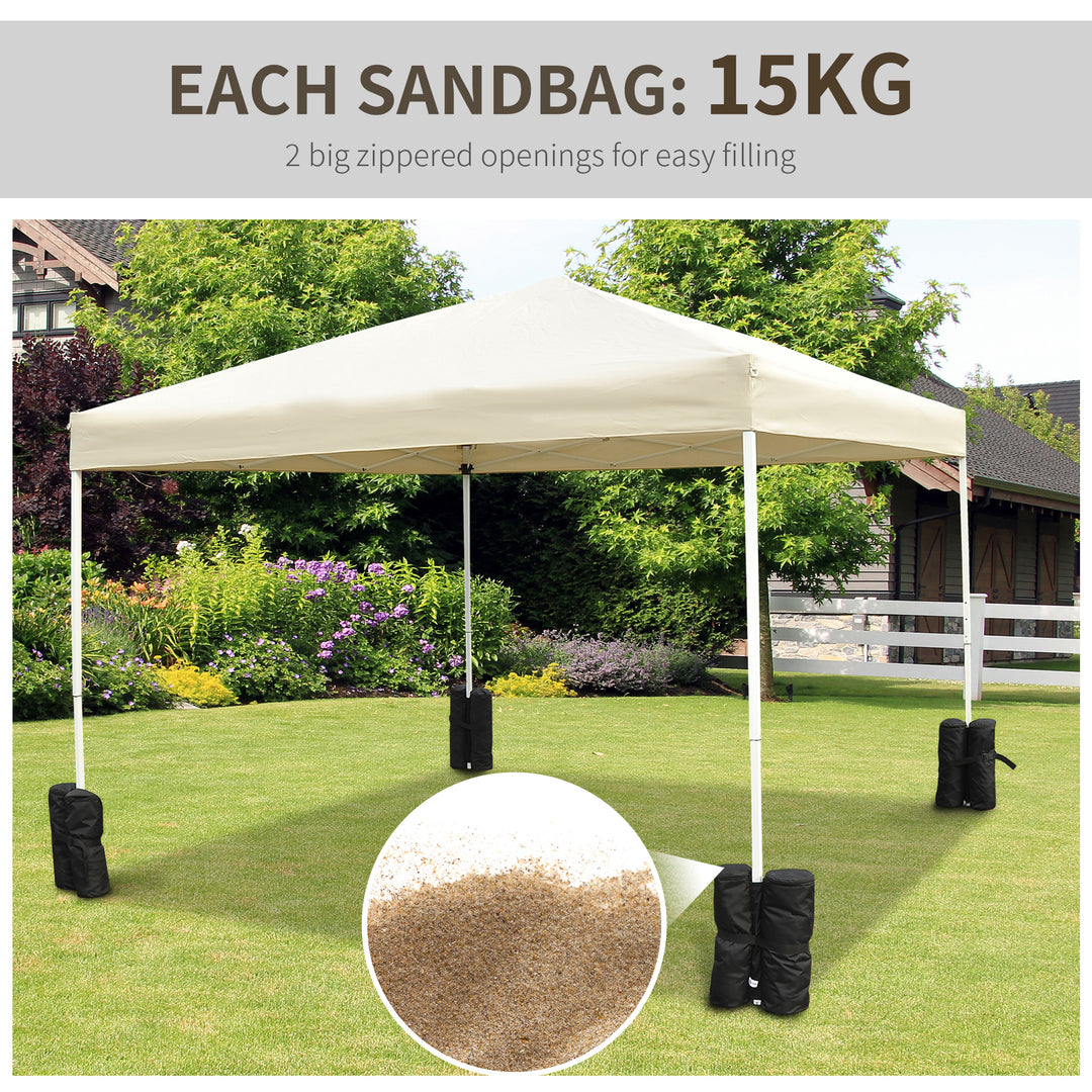 Outsunny 4pcs Gazebo Weight Sand Bag Bags Leg Weights Marquee Tent Canopy Base