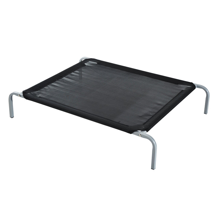 PawHut Elevated Pet Bed Portable Camping Raised Dog Bed w/ Metal Frame Black (Large)
