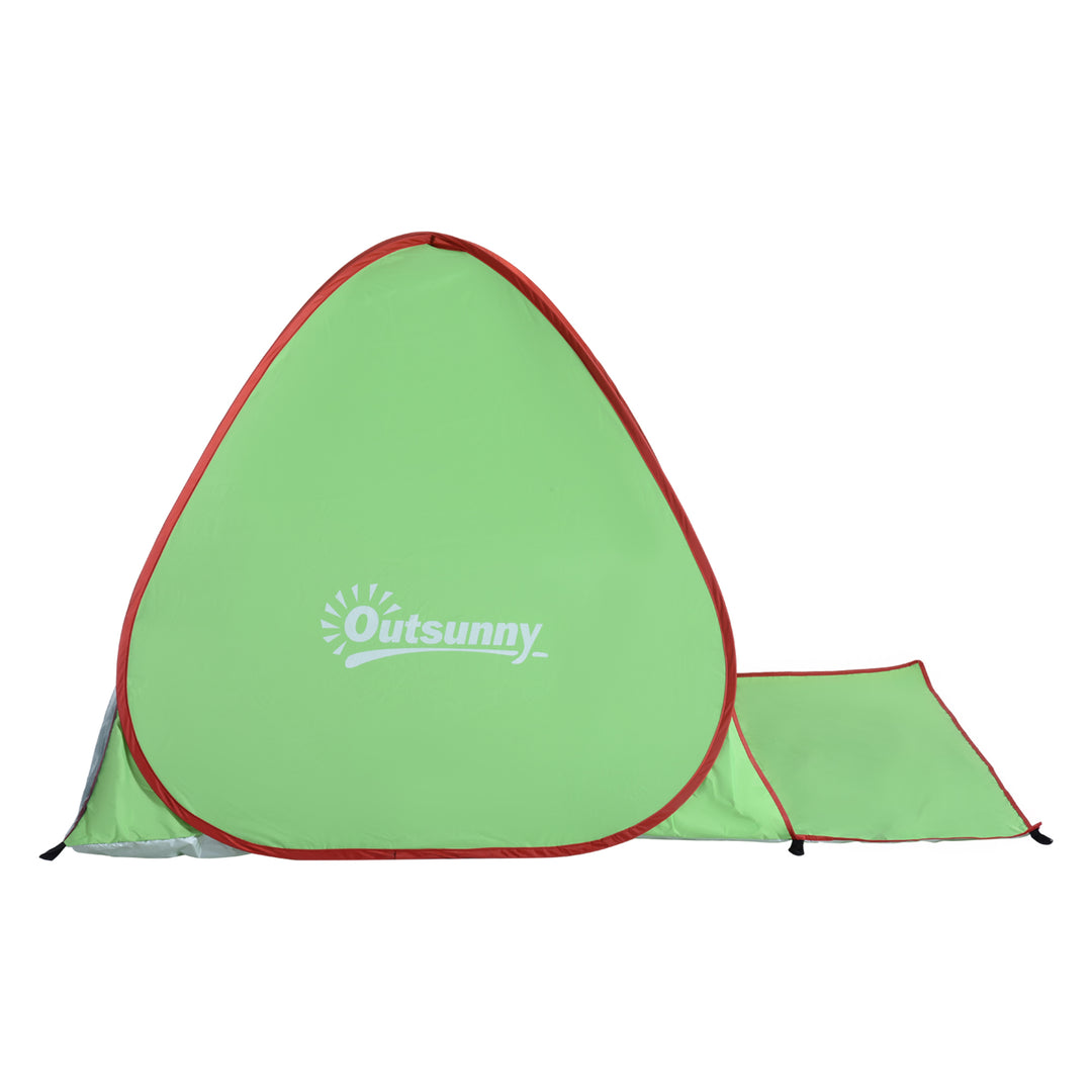 2-3 Person Pop up Tent Beach Tent Hiking UV 30+ Protection Patio Sun Shelter (Green)