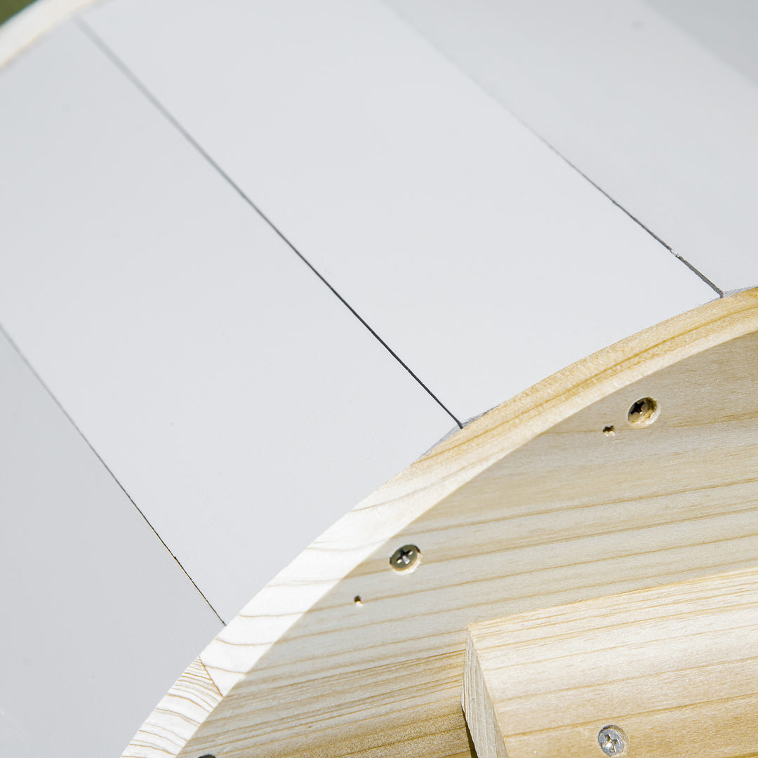 Wooden Hedgehog House Outdoor, Small Animal Shelter Hibernation Home, with 2 Doors, for Garden, 40 x 30.2 x 23.5 cm, Natural