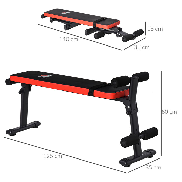 Multifunctional Sit Up Bench Adjustable Leg Placements Exercise Foldable Exercise Machine for Home, Office and Gym