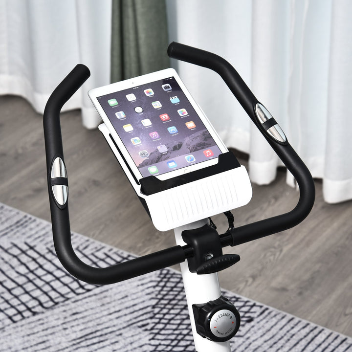 Exercise Bike Stationary Adjustable Height&amp;Magnetic Recumbent Cycling w/ LCD, Phone Holder